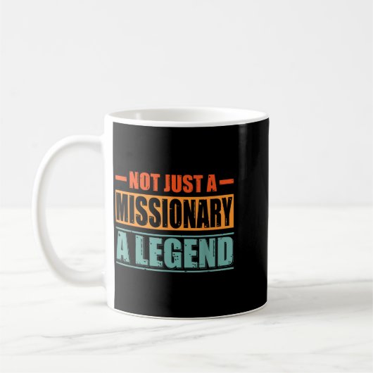 Mug Profession Quote Retro Missionary  (Gauche)