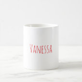 Mug Professional classical calligraphy name custom red (Centre)