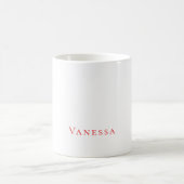 Mug Professional classical font own name custom red (Centre)