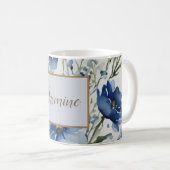 Mug Professional Modern Floral Ajouter un nom (Devant droit)