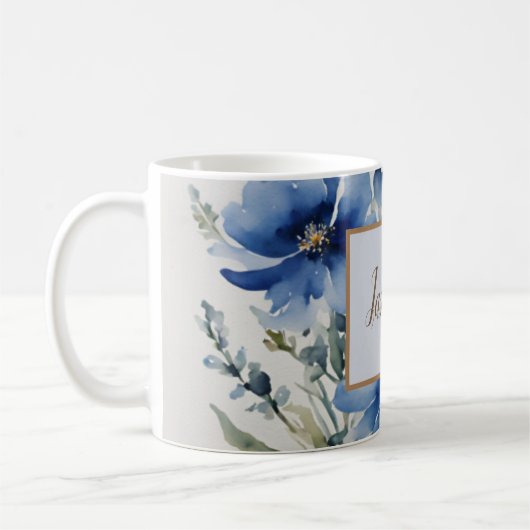 Mug Professional Modern Floral Ajouter un nom (Gauche)