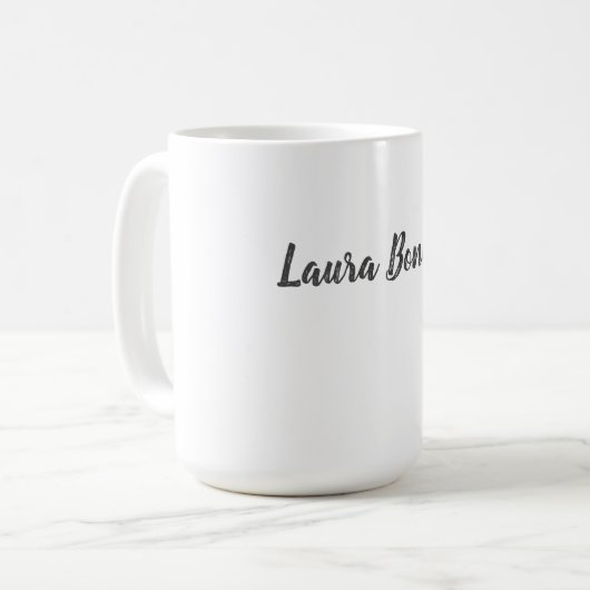 Mug Professional Modern Minimalist Plain Ajouter un no (Devant gauche)