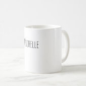 Mug Professional Modern Minimalist Plain Own Name (Devant droit)