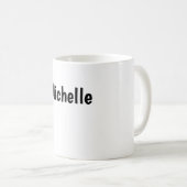 Mug Professional Modern Minimalist Plain Own Name (Devant droit)