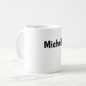 Mug Professional Modern Minimalist Plain Own Name (Devant gauche)