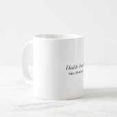 Mug Professional Modern Minimaliste Nom d'écriture man (Devant gauche)