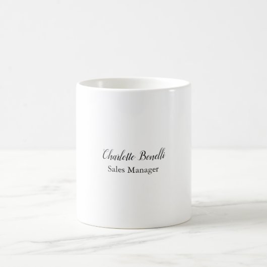 Mug Professional Modern Minimaliste Nom d'écriture man (Centre)