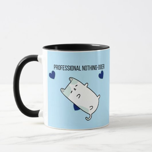 Mug Professional Nothing-Doer | Funny Mini Dog Coffee (Gauche)