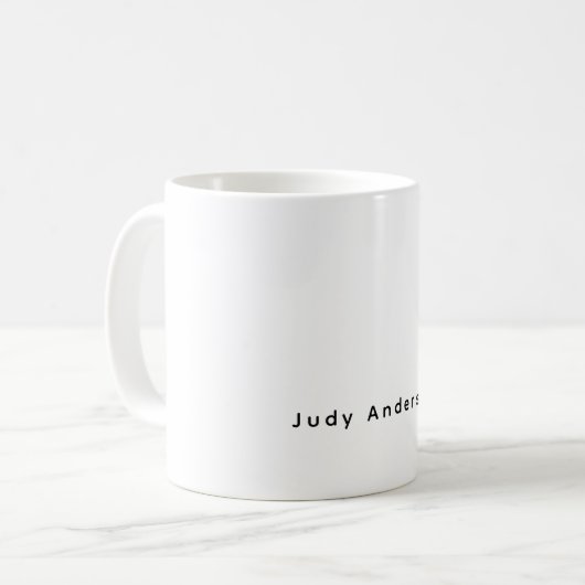 Mug Professional Plain Modern Elegant Your Name (Devant gauche)