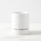 Mug Professional Plain Modern Elegant Your Name (Centre)
