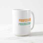 Mug "Professional Procrastinator" Witty Typography (Devant droit)