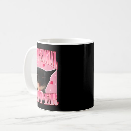 Mug Professional Yapper Cat Funny Oddly Specific Dank  (Devant gauche)
