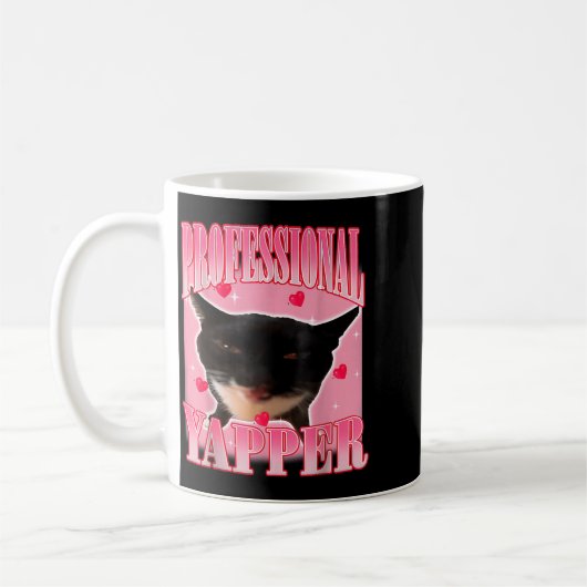 Mug Professional Yapper Cat Funny Oddly Specific Dank  (Gauche)