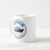 Mug Professionnel de croisière drôle (Devant gauche)