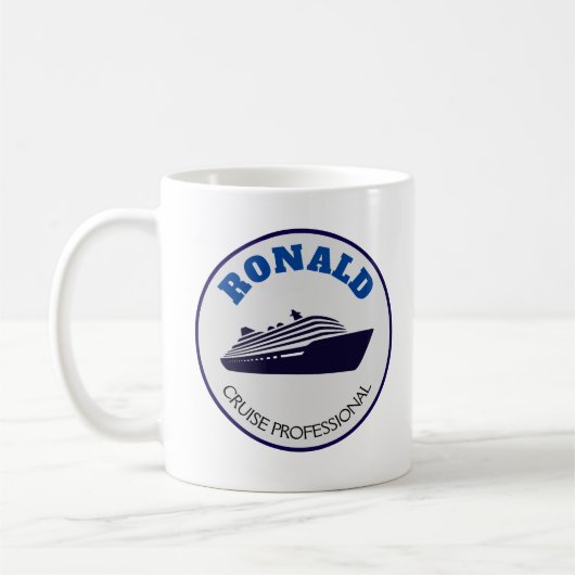 Mug Professionnel de croisière drôle (Gauche)