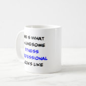 Mug professionnel de la remise en forme génial (Devant gauche)