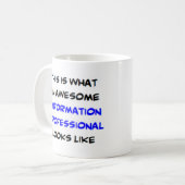 Mug professionnel de l'information, génial (Devant gauche)