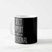 Mug Professionnel du soutien direct aux infirmières du (Devant gauche)