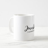 Mug Professionnel élégant moderne minimaliste ajouter (Devant gauche)