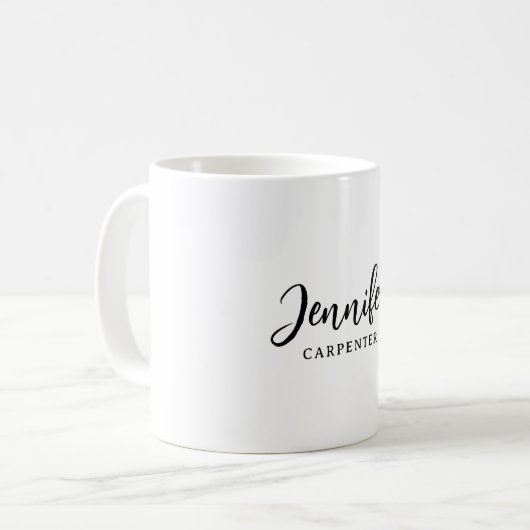 Mug Professionnel élégant moderne minimaliste ajouter (Devant gauche)