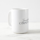 Mug Professionnel élégant moderne minimaliste simple (Devant gauche)