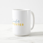 Mug Professionnel élégant moderne minimaliste uni (Devant droit)