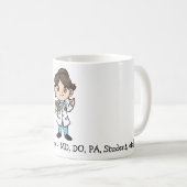 Mug Professionnel Médicale mignon personnalisé (Devant droit)