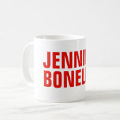 Mug Professionnel minimaliste moderne en blanc (Devant gauche)