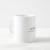 Mug Professionnel moderne minimaliste Plain (Devant gauche)