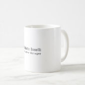 Mug Professionnel Moderne Minimaliste Simple (Devant droit)