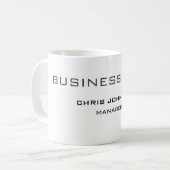 Mug Professionnel Moderne Plain Simple (Devant gauche)