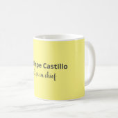 Mug Professionnel Moderne Simple Design Votre nom (Devant droit)