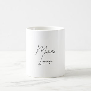 Mug Professionnel Moderne Simple Noir & Blanc
