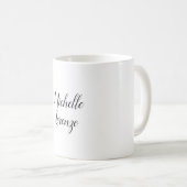 Mug Professionnel Moderne Simple Noir & Blanc (Devant droit)