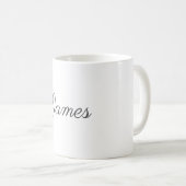 Mug Professionnel Moderne Simple Plain manuscrit (Devant droit)