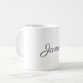 Mug Professionnel Moderne Simple Plain manuscrit (Devant gauche)