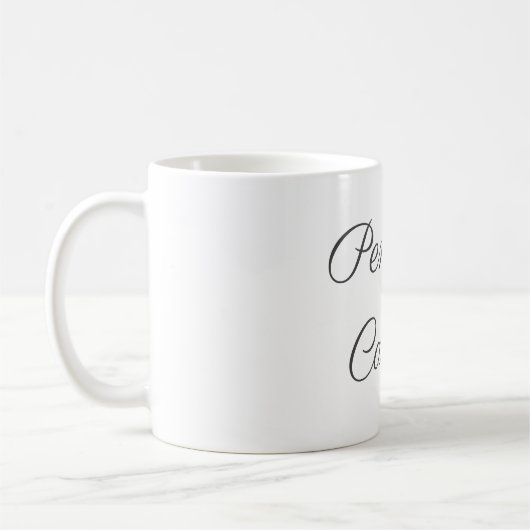 Mug Professionnel Moderne Simple Plain manuscrit (Gauche)