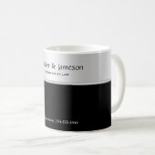 Mug Professionnel noir noir masculin (Devant droit)