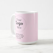 Mug Professionnel personnalisé Logo promotionnel rose (Devant gauche)