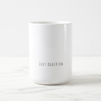 Mug Professionnel Plain Moderne Élégant Votre Nom