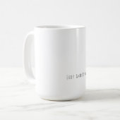 Mug Professionnel Plain Moderne Élégant Votre Nom (Devant gauche)