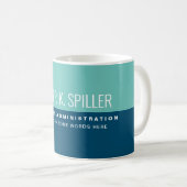 Mug Professionnel (professionnel) 2 tons bleu (Devant droit)