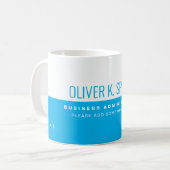 Mug Professionnel (professionnel) demi-ciel bleu demi- (Devant gauche)