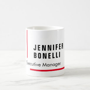 Mug Professionnel simple minimaliste moderne votre nom