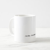Mug Professionnel Simple Moderne Élégant Votre Nom (Devant gauche)
