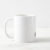 Mug Professionnel Unique Classique Simple Votre Nom (Gauche)