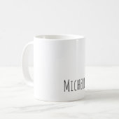 Mug Professionnel Unique Classique Simple Votre Nom (Devant gauche)