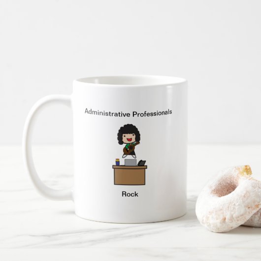 Mug Professionnels administratifs Rock Cute Personnali (Avec donut)