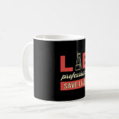 Mug Professionnels du laboratoire Sauver des vies Tech (Devant gauche)