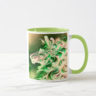 Mug Profil artistique d’un animal flamboyante.